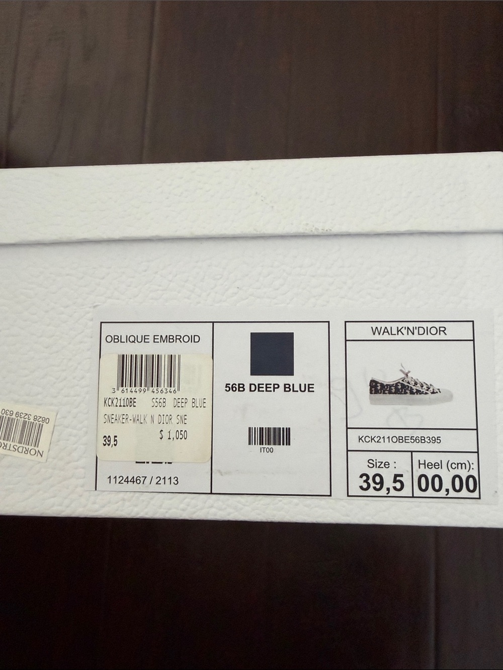 Dior Walk'N'Dior Box Label - Deep Blue Accent